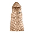 thumbnail image 6 of Womens Mid Length Puffer Vest Sleeveless For Winter Layered Warmth Womens Winter Coats, 6 of 6