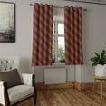 thumbnail image 2 of Ambesonne Retro Grommet Curtain, Nostalgic Polka Dots Funk, 50" x 54", Dark Brown Vermilion, 2 of 6