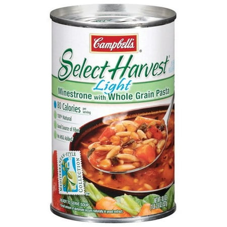 Campbell's Select Harvest Light Minestrone Soup With Whole Grain Pasta ...