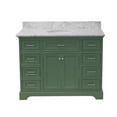 thumbnail image 3 of Aria 48" Bathroom Vanity with Sage Green Cabinet and Carrara Marble Top, 3 of 7