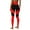 Red, variant on Womens Workout Leggings High Waisted Stretchy Soft Yoga Pants Colorblock Love Heart Sports Activewear (One Size, Hot Pink)