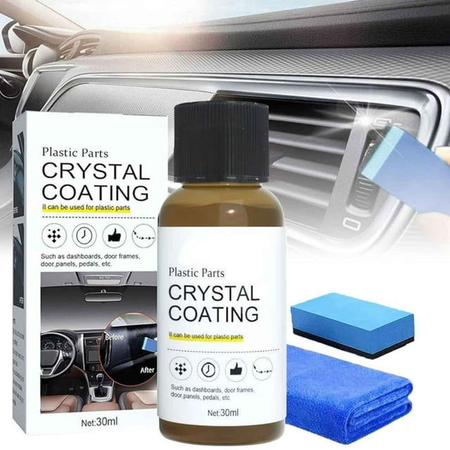 30ml Set Of Plastic Refurbishing Agent For Automobile Interior Decoration Refurbishing Agent For Instrument Panel Polishing Plastic Leather Refurbishi
