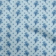 thumbnail image 1 of oneOone Cotton Poplin Twill Light Blue Fabric Floral Sewing Craft Projects Fabric Prints By Yard 56 Inch Wide, 1 of 5