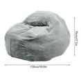 thumbnail image 3 of 5FT Storage Bean Bag Chair Cover No Filler Soft Fluffy Beanbag Cover Stuffable, 3 of 7