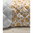thumbnail image 3 of Quatrefoil Down Alternative Comforter, Far Eastern Style Girih Tiles Pattern in Clover Moroccan Star Print, Microfiber Quilt for All Season, 5 Sizes, Yellow White, by Ambesonne, 3 of 3