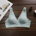 thumbnail image 6 of Lovzfmll Bras for Women, Plus Size Front Closure Wireless Bralette Bra, Standard Straps Snap Front Closure Stretchable Full Coverage Bra, 6 of 9