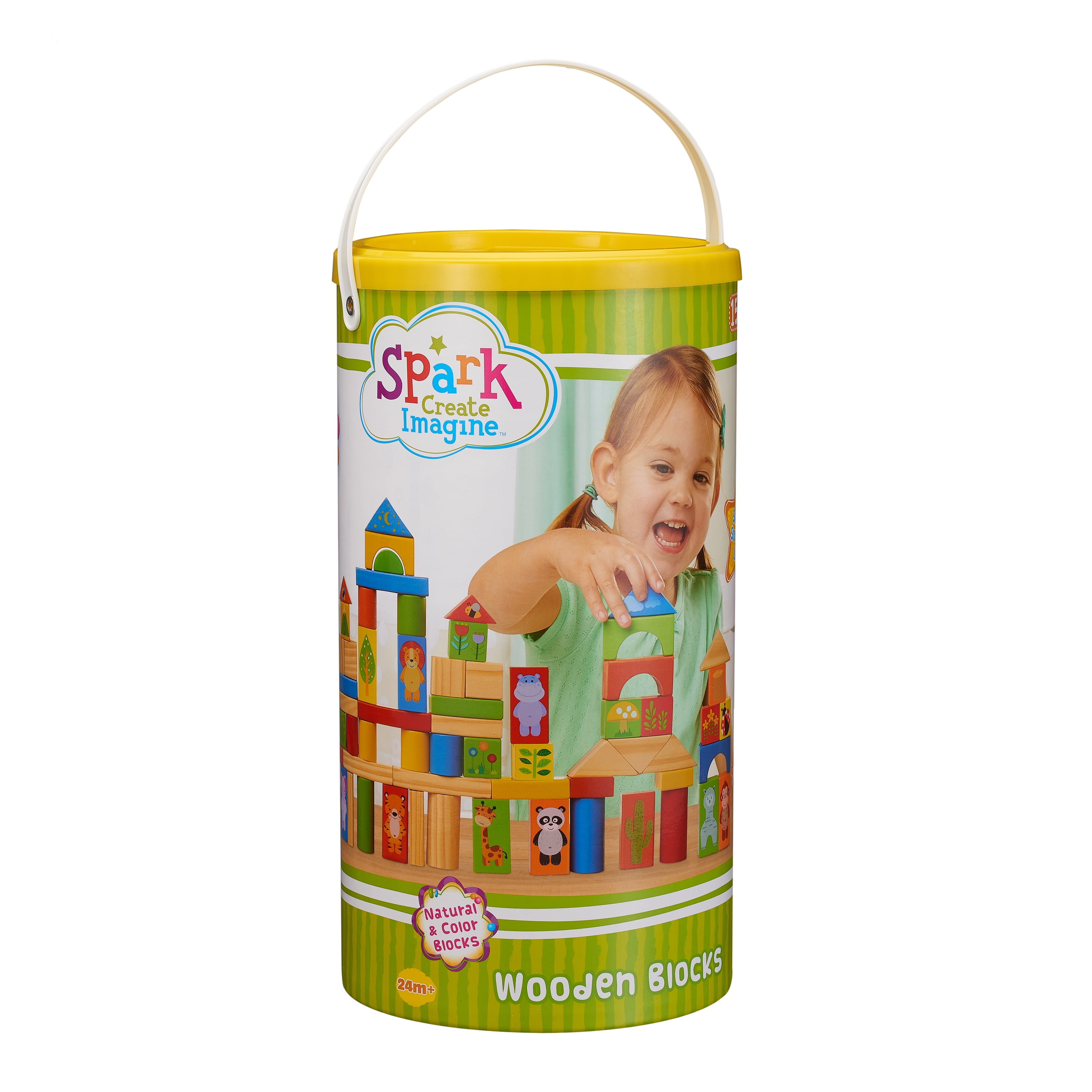 spark create imagine 150 piece wooden blocks