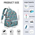 thumbnail image 6 of Dogs with Flowers Backpack for School,Cute School Bag,Schoolbag with Adjustable Shoulder Straps & Padded Back,13.4"x11"x4.7", 6 of 6