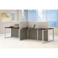 thumbnail image 3 of Scranton & Co Furniture Wood Computer Desk for Four in Cherry, 3 of 16