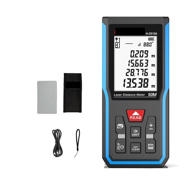 Distance Meter 40M 50M 100M 120M Rangefinder Tape Range Finder Digital Roulette Ruler ,Long Lasting