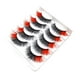 thumbnail image 1 of 5 pares de pestañas postizas de fibra química de colores, estilo europeo., 1 of 1