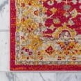 thumbnail image 5 of Unique Loom Krystle Penrose Rug Rust Red/Gold 10' x 14' 1" Rectangle Floral Farmhouse Perfect For Living Room Bed Room Dining Room Office, 5 of 7