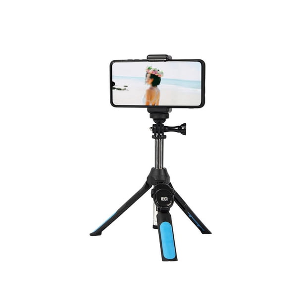 Sidaley Trípode para teléfono Control remoto Telescópico Antideslizante Teléfono estable Soporte de tres pies Accesorios de cámara y óptica