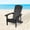 Black, variant on ACEGOSES 4 Pcs Adirondack Chair Weather Resistant for Patio Garden, Backyard,Porches and Indoors,Black