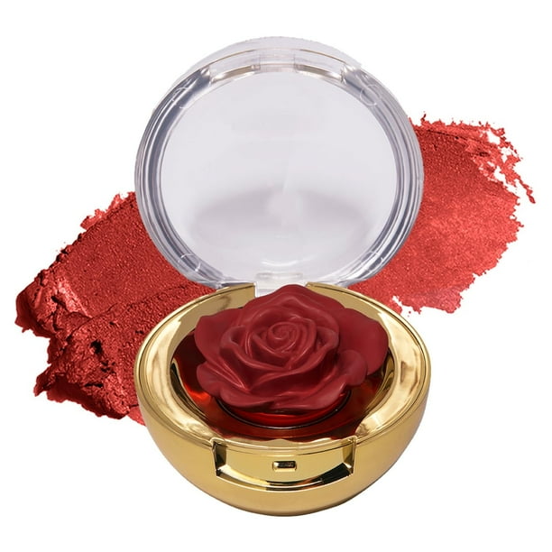 Rubor en crema Winky Lux Cheeky Rose: alta pigmentación, color ligero para las mejillas, maquillaje fácil de difuminar con vitamina E, rosa cálido, corona