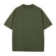 thumbnail image 3 of Playeras Elvqul Caballero Casual Verde del Ejército Algodón Manga Corta de Color Sólido Cuello Redondo, 3 of 3