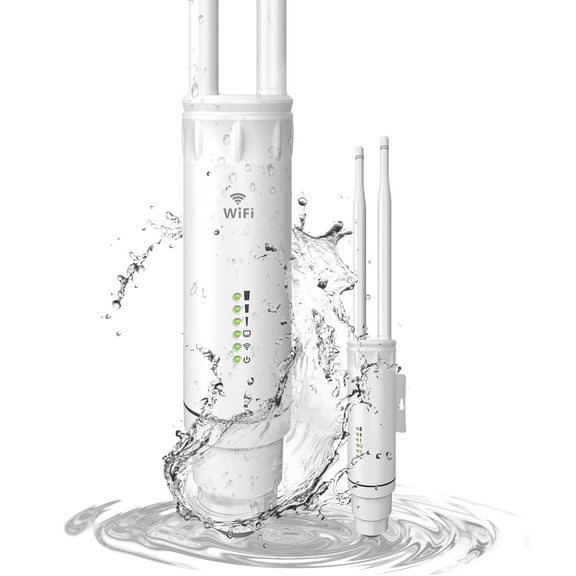 Wonlink AC1200 Outdoor WiFi Extender Access Point,Dual Band 2.4G&5G Long Range Outdoor Wifi Extenders Signal Booster,24V POE,IP66 Weatherproof