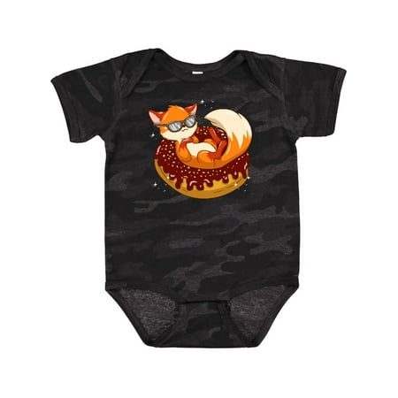 

Inktastic Fox Funny Donut Lover Gift Baby Boy or Baby Girl Bodysuit
