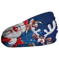 thumbnail image 4 of Seductiva Christmas Headband Women Print Headband Elastic Head Wrap Hair Band Bandana Headband Blue, 4 of 4