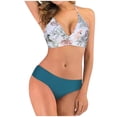 thumbnail image 2 of Hicidod Bikini Sets for Women High Waisted Tummy Control Halter Swimsuit Full Coverage Fashion Printed 2 Piece Bathing Suit, 2 of 7