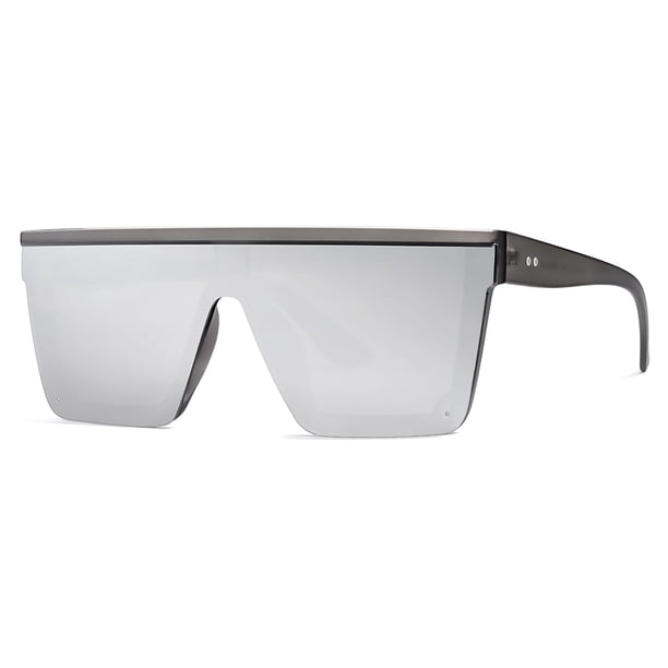 Gafas de Sol SOJOS Cuadradas Grandes SJ2117 UV400 Mujer Gris/Plata