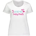thumbnail image 3 of Inktastic Little Miss Sassy Pants, Hearts - Pink Blue Women's Plus Size T-Shirt, 3 of 5