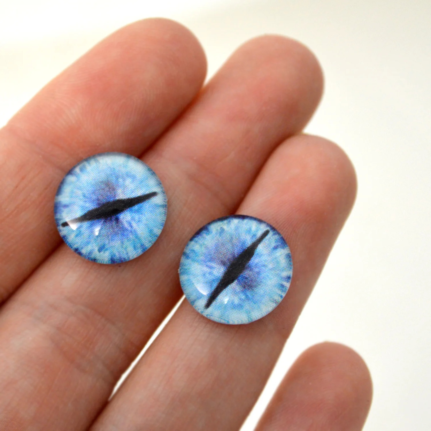 50mm Blue Dragon Glass Eyes - Large 2 Inch Fantasy Eyes – Handmade Glass  Eyes