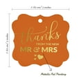 thumbnail image 7 of Inkdotpot Real Gold Foil Bracket Shape Paper Hang Tags Thanks From The New Wedding Favor Tags Pack Of 100, 7 of 7