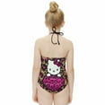 thumbnail image 2 of Hello Kitty Girls One Piece Swimsuits Hawaiian Summer Swimwear Beach Bathing Suit Outfits, 2 of 7