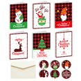 thumbnail image 1 of Christmas Greeting Card Gift Cute Cartoon Christmas Card Envelope With Stickers Personalized, 1 of 5