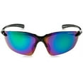 thumbnail image 2 of Crossfire 9610 Sniper Safety Glasses Emerald Mirror Lens - Shiny Black Frame, 2 of 3