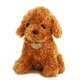thumbnail image 1 of Muñeco de perro de algodón PP, juguete de peluche, perro de simulación amigable con la piel (marrón claro) Likrtyny juguetes de los niños, 1 of 4