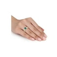 thumbnail image 5 of 4/5 Carat (Ctw) Lab-Created Emerald Bridal Wedding Ring Set in 10K Yellow Gold with Diamonds for Women, 5 of 6