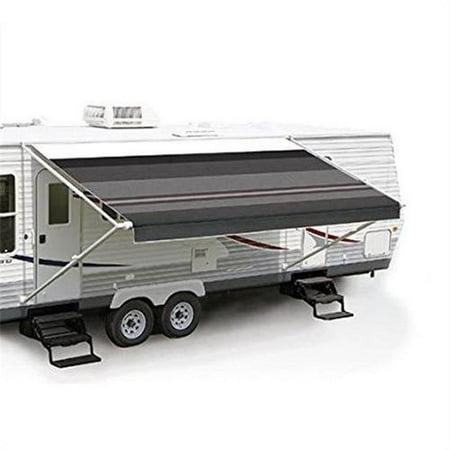 Carefree C6F-EA176B00 17 ft. Fiesta Awning Camel Shale Fade - White