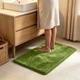 thumbnail image 6 of Shaggys Bath Mat Soft Microfiber Shower Rug Non Slip Absorbent Quickly Dry Washable Floor Carpet for Bathroom Bedroom 15.7x23.6in Green, 6 of 7