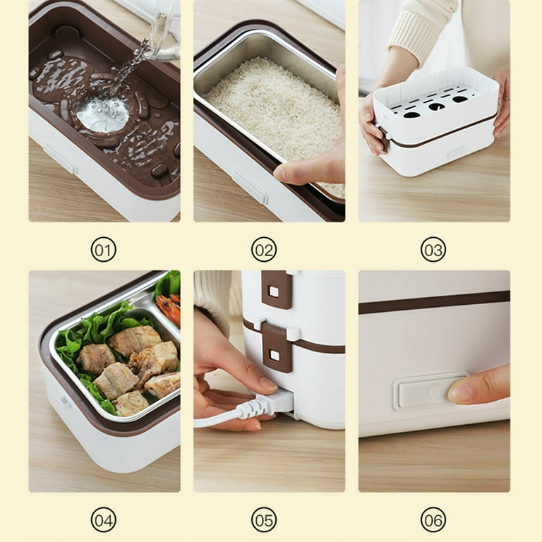 Vovoir Electric Heating Lunch Box 110V/12V/24V 3 in 1 Portable Food Warmer  Lunch Heater for Car Truc…See more Vovoir Electric Heating Lunch Box