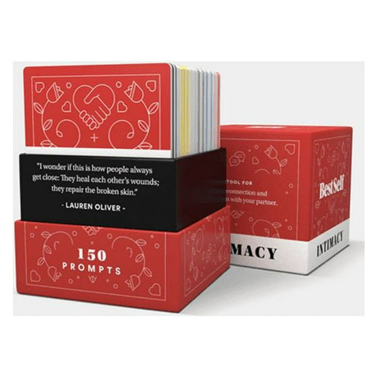 Intimacy Deck - 150 Conversation Starter Classic Card Game, by BestSelf Co.  