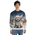 thumbnail image 4 of Hello Winter Havanese Welcome Snowy Night Watercolor Vintage All Over Print 3D Sweatshirt Unisex Merch Havanese Dog Lover Gifts Idea - 01011, 4 of 6