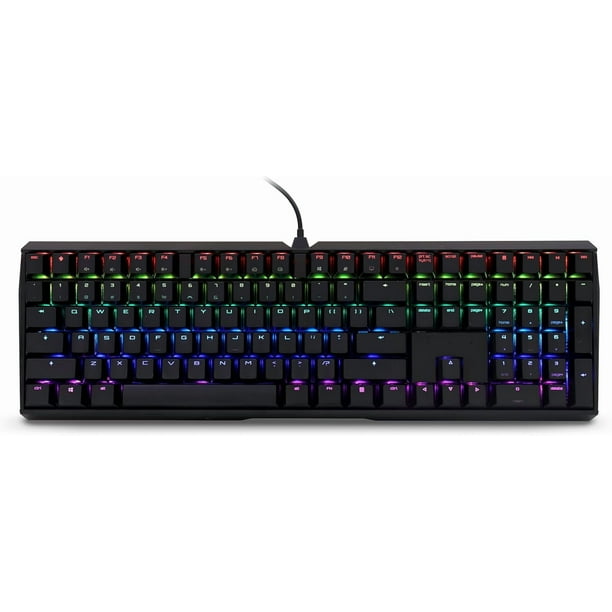 Teclado Mecánico Cherry Mx 3.0S Alámbrico Gaming Silent Switches Rojo Negro Reacondicionado