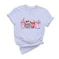thumbnail image 2 of Otvok Womens Casual Round Neck Short-Sleeved Printed Valentines T-Shirt Tops, 2 of 6
