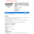 thumbnail image 2 of Left Driver Side Exhaust Manifold - with Gaskets, Studs, and Nuts - Compatible with 2011 - 2019 Ford F-250 Super Duty 6.2L V8 2012 2013 2014 2015 2016 2017 2018, 2 of 2