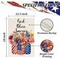 thumbnail image 6 of Welcome Spring Summer Hydrangea Garden Flag 12 x 18 Inch Double Sided, Burlap Floral Flower Welcome Yard Outdoor Flag, 6 of 6