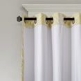 thumbnail image 2 of Adel Total Blackout Curtain Panel - Yellow Printed 100% Polyester with 3 Pass Foam Back Lining - Ideal for Light Blocking and Privacy - Modern Home Decor Upgrade, 2 of 3