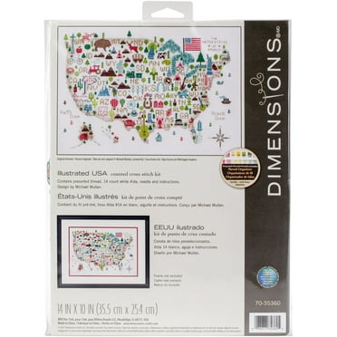 Dimensions Counted Cross Stitch Kit 14"X10"-Illustrated Life (14 Count)