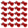 thumbnail image 1 of GOOHOCHY 20 bebederos automáticos para palomas, pollos y codornices, con volumen de agua ajustable (rojo), 1 of 7