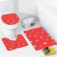 thumbnail image 2 of GZHJMY Bathroom Mat set of 3,3 Pieces Bath Mats Set for Bathroom, Vintage Style Non-Slip Washable Cover Floor Rug Decorations for Kitchen Bathroom Bedroom, 2 of 6