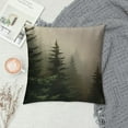 thumbnail image 2 of MLJA Decorative Throw Pillow Covers Valley Rising Mist Foggy Pine Forest Trees Nature Parks Outdoor Range Square Pillow Cover Cases for Couch Sofa, 2 of 5