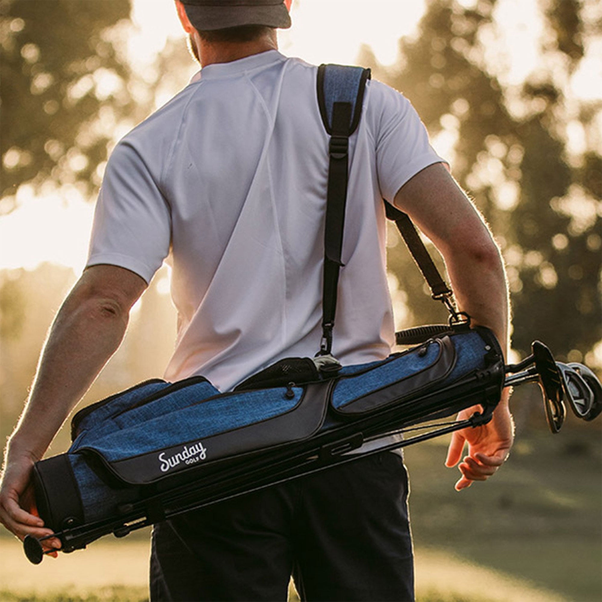 Sunday Golf 31 Inch Loma Lightweight Golf Bag, Cobalt Blue