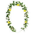 thumbnail image 2 of Artificial Lemon Garlands 6.56ft Greenerys Vines With Lemon Daisys Leaves Faux Greenery Hanging Plants Atmospheres Setup for Indoor Outdoor Wedding Home Door Wall Decoration, 2 of 8