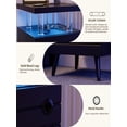thumbnail image 6 of Danolapsi Modern Nightstand With LED Lights End Side Table With Storage Shelf 4 AcrylicFreestanding Wood Bedside Table For Bedroom Living Room Office Home, 6 of 8